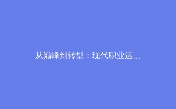 从巅峰到转型：现代职业运动员生涯规划的新维度 - 4